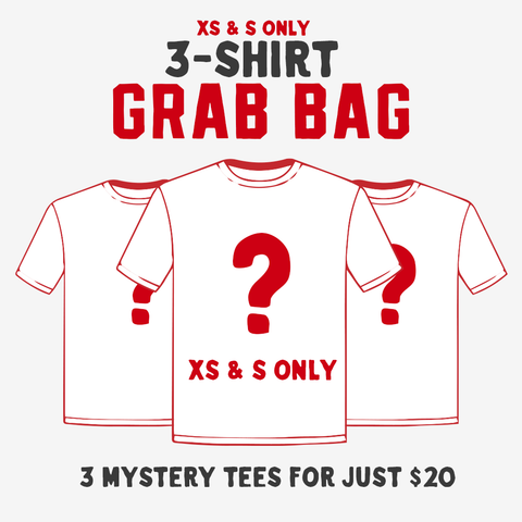 3-Shirt Small, XS/YXL Grab Bags