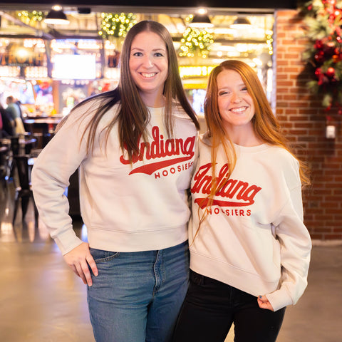 Indiana Hoosiers Womens Relaxed Crewneck