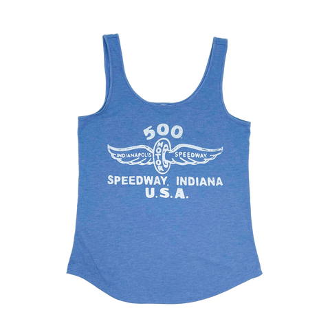 500 Speedway Blue Womens Tank