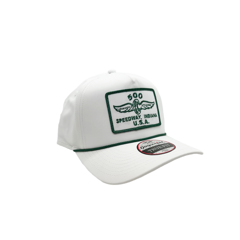 500 Speedway Indiana White Patch Hat