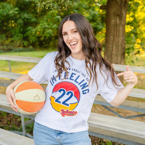 Feeling 22 Indy Womens Pro Basketball Boxy Tee