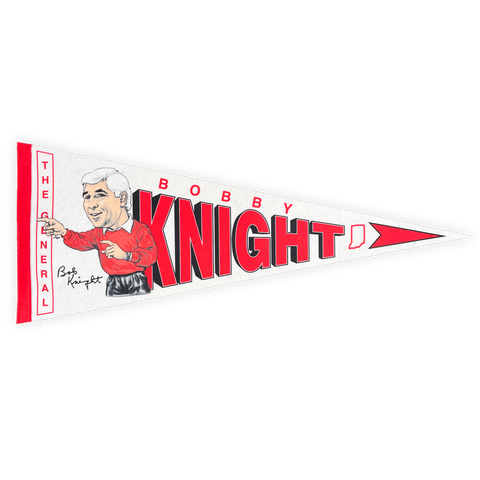 Bob Knight Caricature Pennant