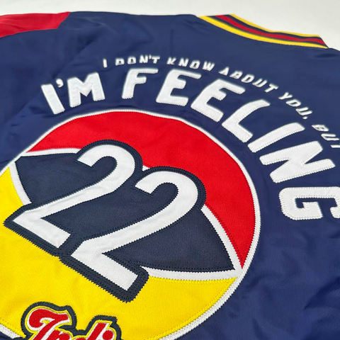 Feeling 22 Indy Womens Pro Basketball Bomber Jacket
