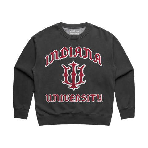 Indiana Redbook Womens Relax Faded Crewneck