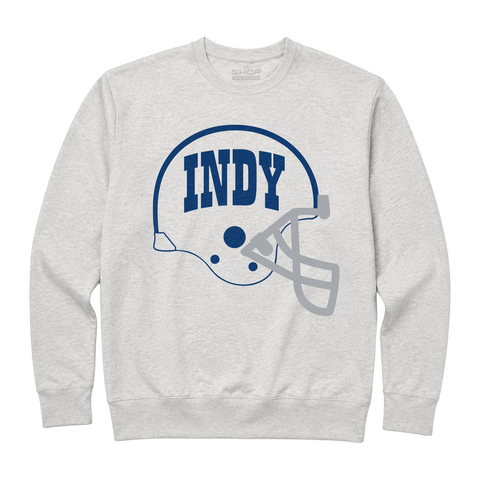 Indy Football Midfield Helmet Crewneck