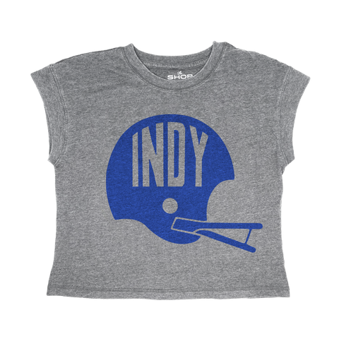 Indy Football Helmet Womens Relaxed Washed