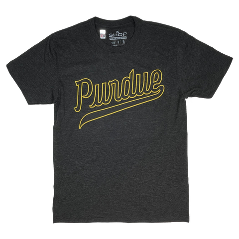 Purdue Basketball Script Black
