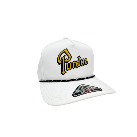 Purdue Drum Script Rope Hat