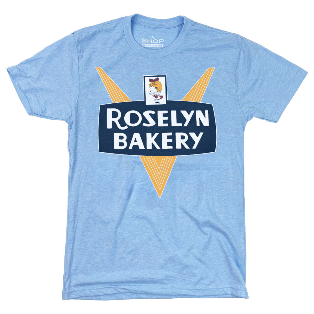 Roselyn Bakery Light Blue T-Shirt – The Shop Indy