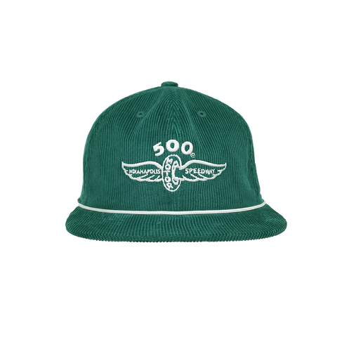 500 Speedway Green Corduroy Hat