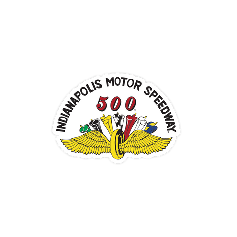 IMS Wing & Wheel Flags Retro Sticker