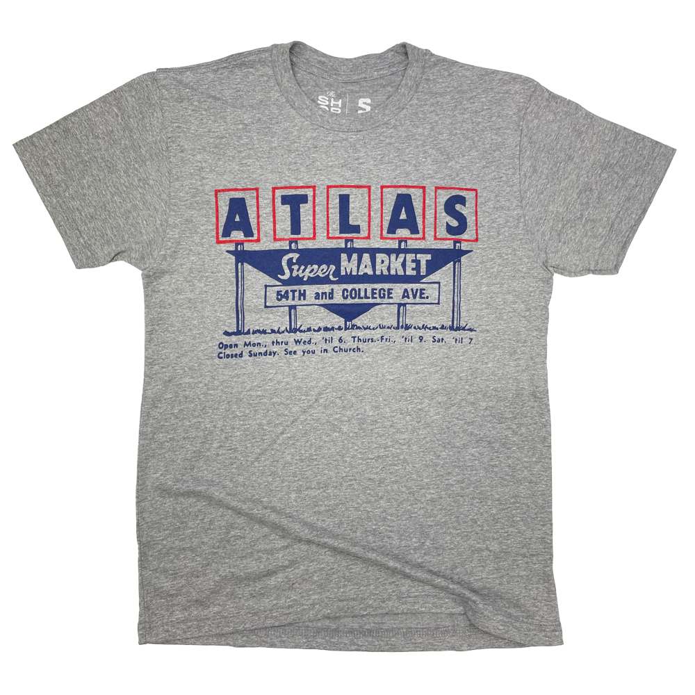Atlas Supermarket T-Shirt | The Shop | Vintage Indiana – The Shop Indy Atlas Supermarket T-Shirt | The Shop | Vintage Indiana – The Shop Indy
