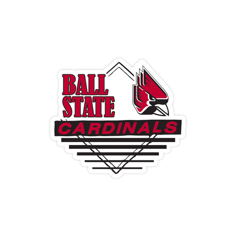 Ball State Retro Sticker