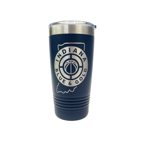 Blue & Gold Badge Tumbler
