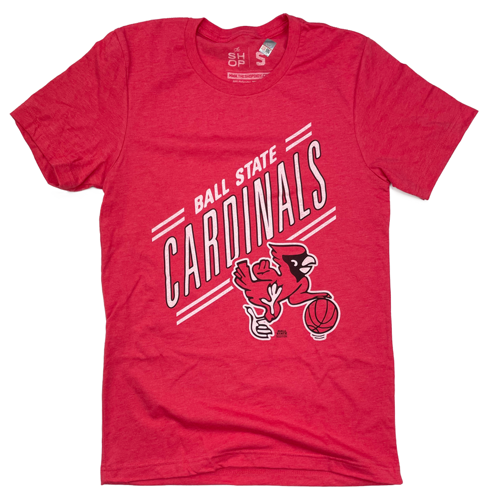 Women's Cardinal Ball State Cardinals Baseball T-Shirt