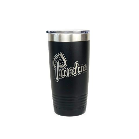 Purdue Drum Script Tumbler
