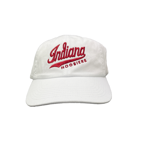 Indiana Hoosiers Dad Hat White