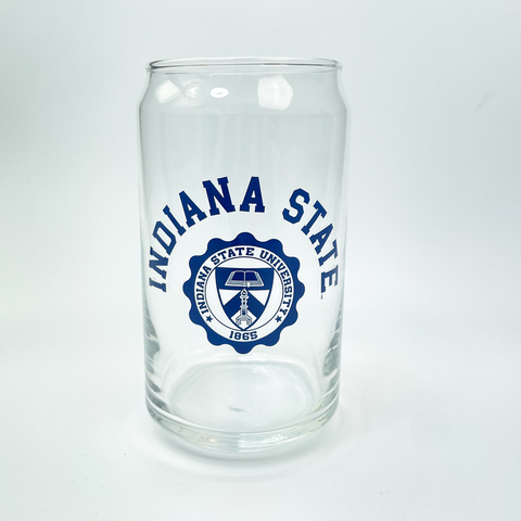 Indiana State University Seal Glass