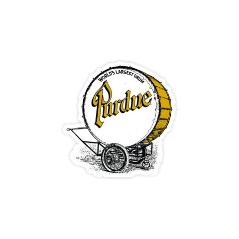 Purdue Big Drum Sticker