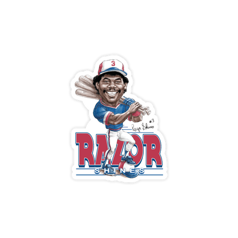 Razor Shines Caricature Sticker