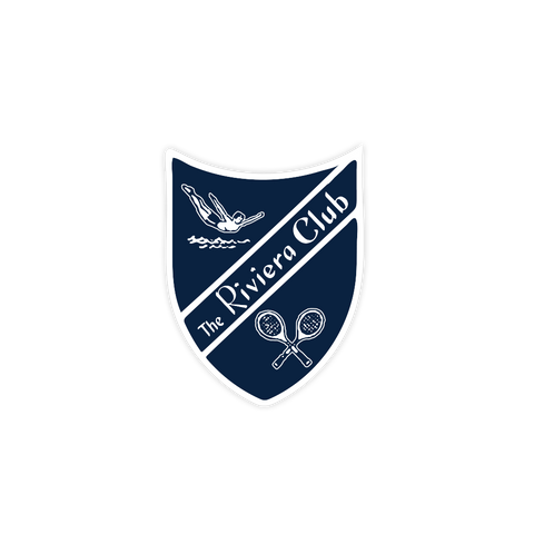 Riviera Club Shield Sticker