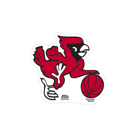 Ball State Running Cardinal Sticker