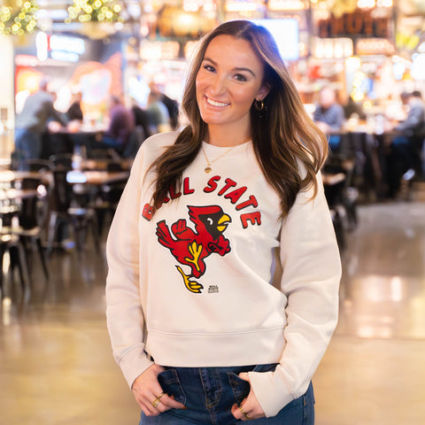 Ball State Vintage Charlie Womens Relaxed Crewneck
