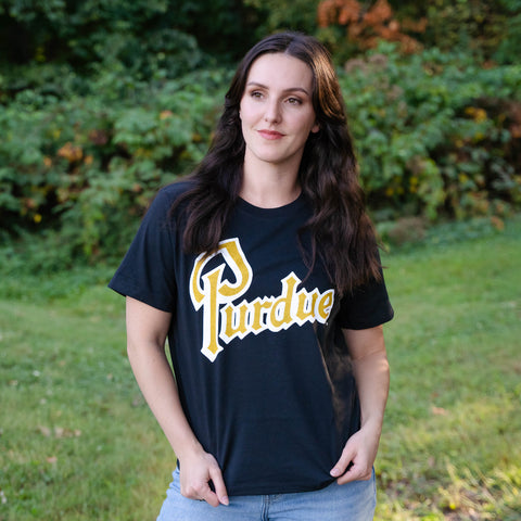 Purdue Drumscript Womens Boxy