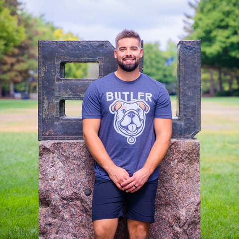 University blue online t shirt