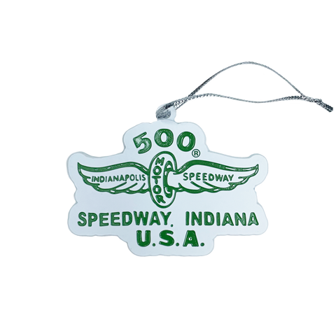 500 Speedway Indiana Green Ornament