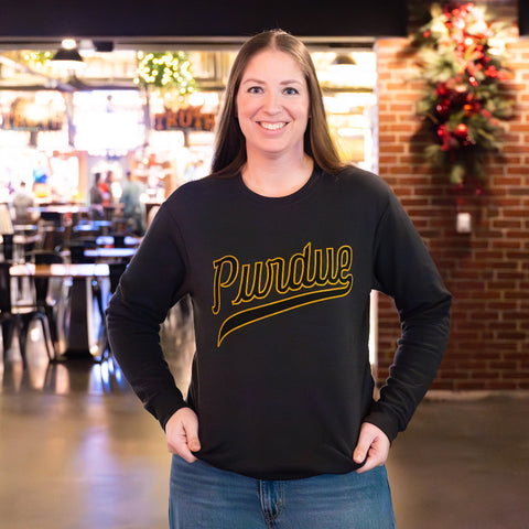 Purdue Basketball Script Crewneck