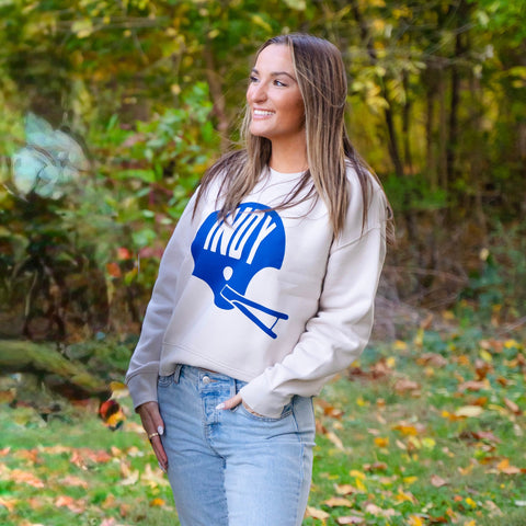 Indy Helmet 80's Women's Relaxed Crewneck