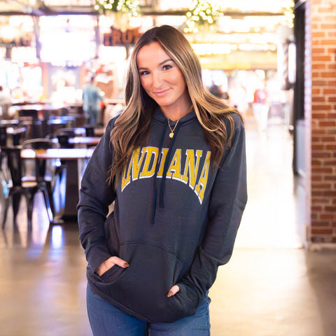 Indiana Blue & Gold Classic Arch Hoodie
