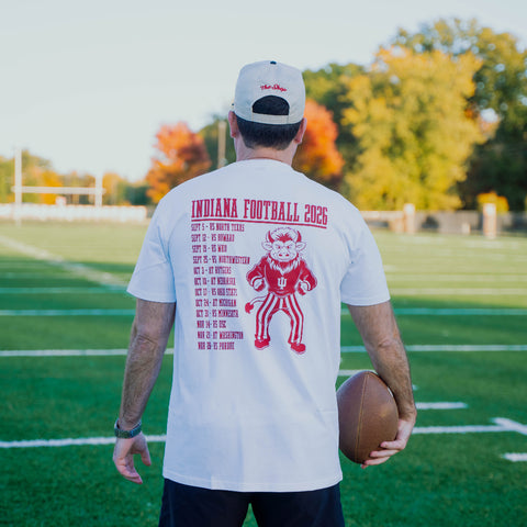 2026 Indiana Football Schedule Tee