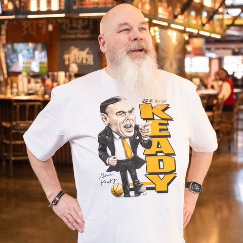 Gene Keady Heavyweight Caricature