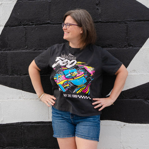 1989 Indy 500 Event Tee Womens Boxy