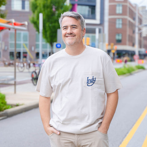 Visit Indy Monument Heavyweight Pocket Tee