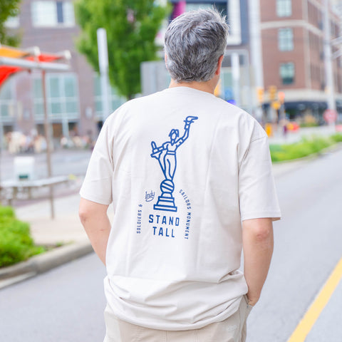 Visit Indy Monument Heavyweight Pocket Tee