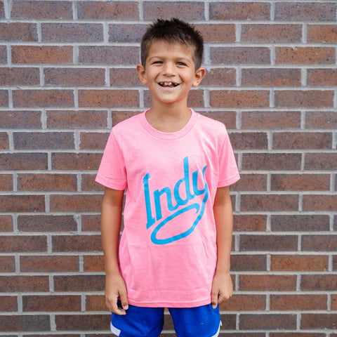 Visit Indy Kids Neon Pink
