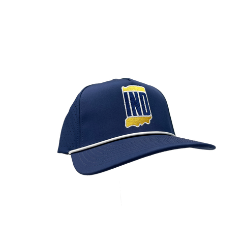 Indiana Blue & Gold Rope Hat