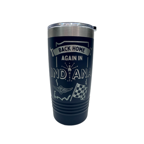 Back Home Again In Indiana Tumbler Navy