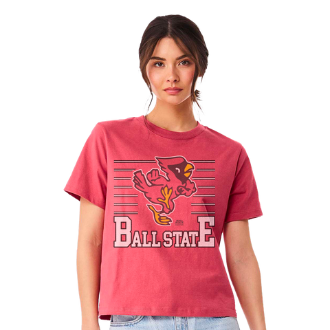 Ball State Dancing Charlie Womens Boxy