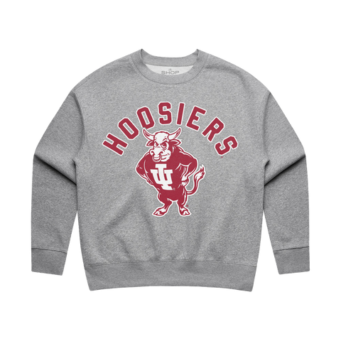 Hoosiers Bison Womens Relaxed Crewneck
