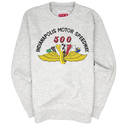 IMS Wing & Wheel Flags Retro Crewneck