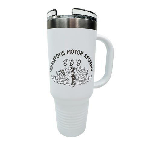 IMS Wing & Wheel Flags Retro Travel Mug 40oz
