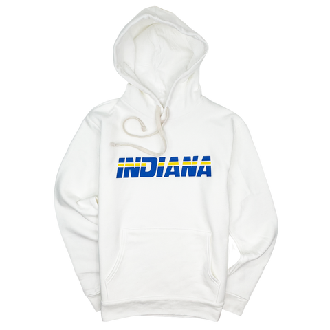 Indiana 80's Jersey White Hoodie