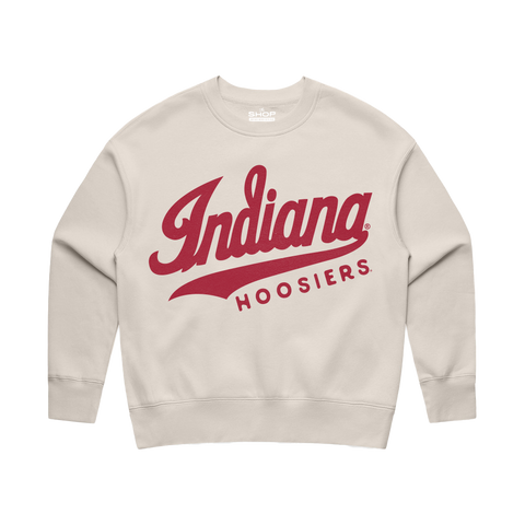 Indiana Hoosiers Womens Relaxed Crewneck