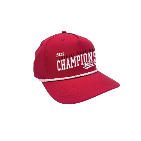 2025 Indiana Football National Champions Crimson Rope Hat