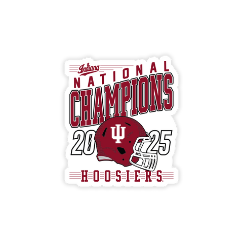 2025 Indiana Football National Champions Sticker