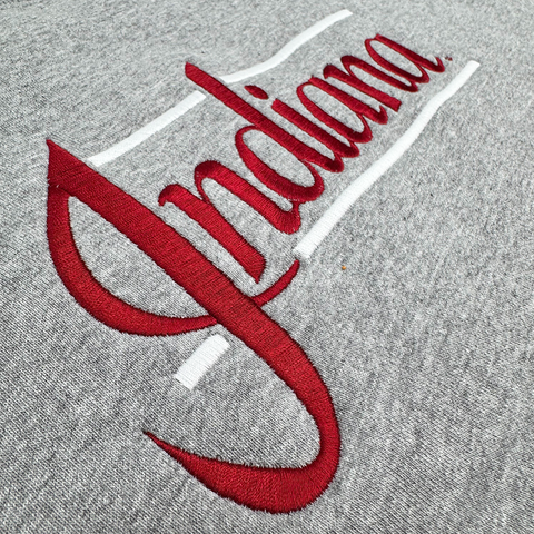 Indiana 90's Script Embroidered Crewneck